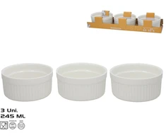 Mentor Cepšanas formas x3 245 ml 10x10x5 cm balta KITCHEN&amp;GO