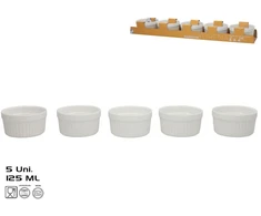 HELLA Cepšanas formas x5 125 ml 8x8x4 2 cm baltas KITCHEN&amp;GO