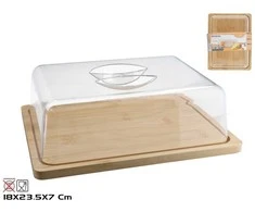 Sūrio dubuo, 23,5 x 18 x 7 cm, bambukas, KITCHEN&amp;GO