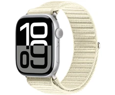 DUXDUCIS Dirželis Dux Ducis Apple Watch 38/40/41/42MM YE Nylon Braided Loop Wrist Strap Starlight