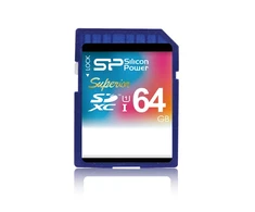 Silicon Power atminties kortelė SDXC 64GB Elite