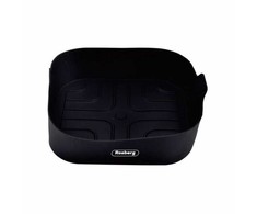 Silikoninis įdėklas, skirtas „AirFryer Rosberg R51980SS“, 20,5x20,5x5,5 cm, juodas