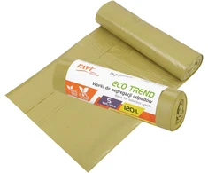 ECO TREND šiukšlių maišai, 120 l, 5 vnt., geltoni (plastikui), 19.5 x 5 x 5, 00742, Simple Solution