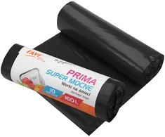 Simple Solution PRIMA LDPE šiukšlių maišai, 160 l, 90 x 110 cm, 10 vnt., juodi, 24.5 x 6.5 x 6.5, 00761, Simple Solu