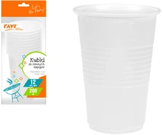 Vienkartiniai puodeliai šaltiems gėrimams, 200 ml, 12 vnt., 13.5 x 7 x 30, 01313, Simple Solution