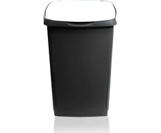 Style Šiukšliadėžė Eco Solution 45L 37x36x53 5cm tamsiai pilka/balta 8000303314547