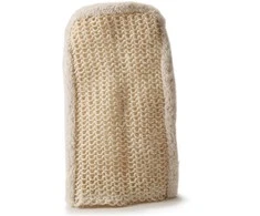 Martini Spa Sisal and cotton mittens Natural