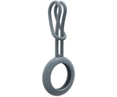„iLike Smart tag“ akcesorium „AirTag“ silikoninis raktų pakabuko dėklas su kilpele Pilkas Mėlyna IASKLCBL