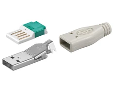 Goobay Kištukas USB A tipo kabelinis su apsauga