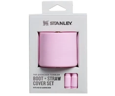 Stanley Apsauginių dangtelių ir šiaudelių rinkinys (2 vnt.) termo puodeliams 1,18l „The Quencher Boot“ + šiaudelių dangtelis, rožinis