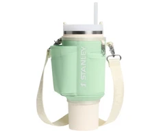 Stanley Nešiojimo dėklas „The All-Day Quencher Carry-All“ 1,18 l termoso puodeliui su šiaudeliu pistacijų spalvos