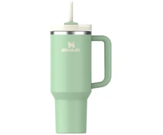 Stanley Termospuodelis su šiaudeliu „The Quencher H2.O FlowState Tumbler 1.18L“ pistacijų spalvos