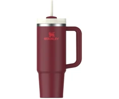 Stanley Termospuodelis su šiaudeliu The Quencher H2.O FlowState Tumbler 0.89L tamsiai raudonas