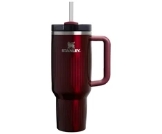 Stanley Termosinis puodelis su šiaudeliu „The Quencher H2.0 Fluted Tumbler“ 1,18 l, blizgios kaštoninės spalvos
