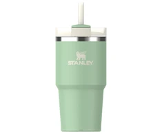 Stanley Termospuodelis su šiaudeliu The Quencher H2.O FlowState Tumbler 0.59L pistacijų spalvos