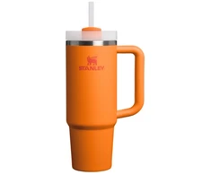 Stanley Termospuodelis su šiaudeliu The Quencher H2.O FlowState Tumbler 0.89L oranžinis