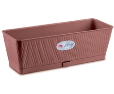 Lumarko Stefanplast Flower box Liberty 50x18x16cm ruda
