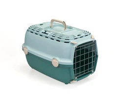 Stefanplast Transportesanas buris Horizon 1 ar metala durvim 48x32x30cm gaisi zals/zals