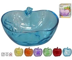 Stiklinis dubuo obuolio formos 12,5 x 13 x 4,7 cm, 6 dizainai, KITCHEN&amp;GO