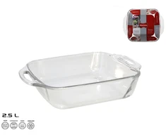 Stiklinė kepimo forma 29x24x6,5 cm 2,5 l, MARINEX. Pagaminta Brazilijoje