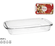 Stiklinė kepimo forma 34,5x21x5 cm 2,2 l, MARINEX