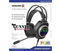 Ausinės Swissten Gunner RGB Spēļu Austiņas