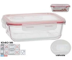 Stačiakampė pietų dėžutė 1040 ml, 6,5 x 20,5 x 15,5 cm, KITCHEN&amp;GO