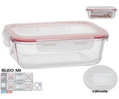 Stačiakampė pietų dėžutė 1520 ml, 7,5 x 22,5 x 17,5 cm, KITCHEN&amp;GO