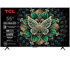 Televizorius TCL 55C61K 55 colių QD-MiniLED 4K GoogleTV 144Hz Dolby Atmos
