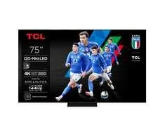 TCL 75C7K Televizorius 75'' 4K UHD 3840x2160, Smart TV, Juoda