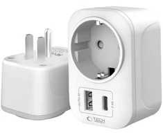„Tech-Protect TA100“ JAV adapteris – baltas