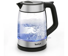 Tefal Glass Virdulys KI605830 electric virdulys 1.7 L 2200 W Juodas, Sidabrinis, Transparent