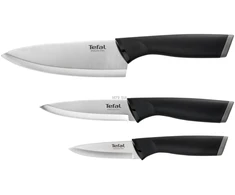 Virtuvinių peilių komplektas TEFAL Comfort, juodos sp., 9cm, 12cm, 15cm, 3 vnt.