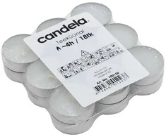 Candela Tea Candles 18pcs Baltas
