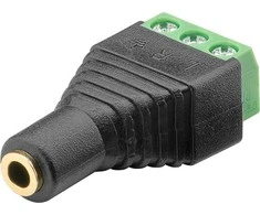 Terminalu bloks 3 kontakti 3 5 mm sieviete (3 kontakti stereo)