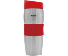 Termosinis puodelis Rosberg R52011C, 0,380 l, dvigubomis sienelėmis, nerūdijančio plieno, raudonas