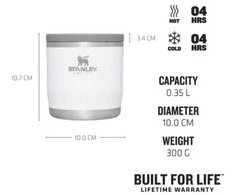 Stanley Termosas maistui „The Adventure To-Go“ 0,35 l, baltas