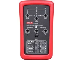 Fazių sekos ir variklio sukimosi krypties testeris ; 90÷600VAC; 15÷400Hz; IP40; CAT III 600V, UNI-T