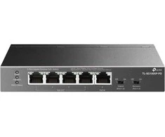 Šakotuvas TP-LINK | 5 prievadų gigabito stalinis komutatorius su 4 prievadų PoE | TL-SG1005P-PD | Nevaldomas | Tvirtinamas prie darbalaukio / sienos
