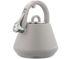 Virdulys, Plieninis virdulys su švilpuku, 2,5 l, matinės pilkos spalvos, indukcinis, klausberg kb-7949