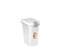 Stefanplast Container for pet food storage 6kg 15L 33x22x41cm transparent/baltas