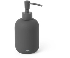 Tatay Container for liquid soap Soft ceramic, anthracite pilkas