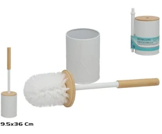 Brabantia Laikiklis tualeto šepečiams su šepečiu balta 9.50 x 9.50 x 39.50 BATH&amp;GO