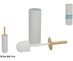 Brabantia Laikiklis tualeto šepečiams su šepečiu balta 9.50 x 9.50 x 40.00 BATH&amp;GO