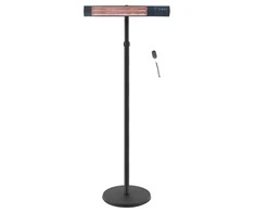 TunaBone Electric Standing Patio Heater Single carbon golden tube TB2580ST-01 Patio heater 2500 W Juodas