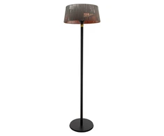 TunaBone Electric Standing Patio Heater Double clear halogen heating lamps TB1821SH-01 Patio heater 2100 W Juodas
