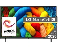 Televizorius LG NanoCell 43NANO80A3B TV 109.2 cm (43") 4K Ultra HD Smart TV Wi-Fi Juodas