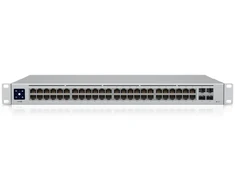 Ubiquiti USW-48-PoE Layer 2 PoE switch 32 x GbE PoE+ 16 x GbE jungtys 4 x 1G SFP jungtys 195W total PoE Power Fanless silent cooling ESD