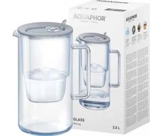 Vandens filtravimo indas Aquaphor Glass, pilkas 2,5 l