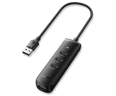 UGREEN CM416 4in1 USB to 4x USB adapter 0.25m (juodas)